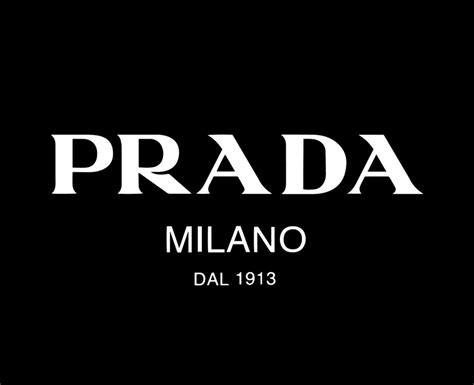 real prada symbol|Prada logo black and white.